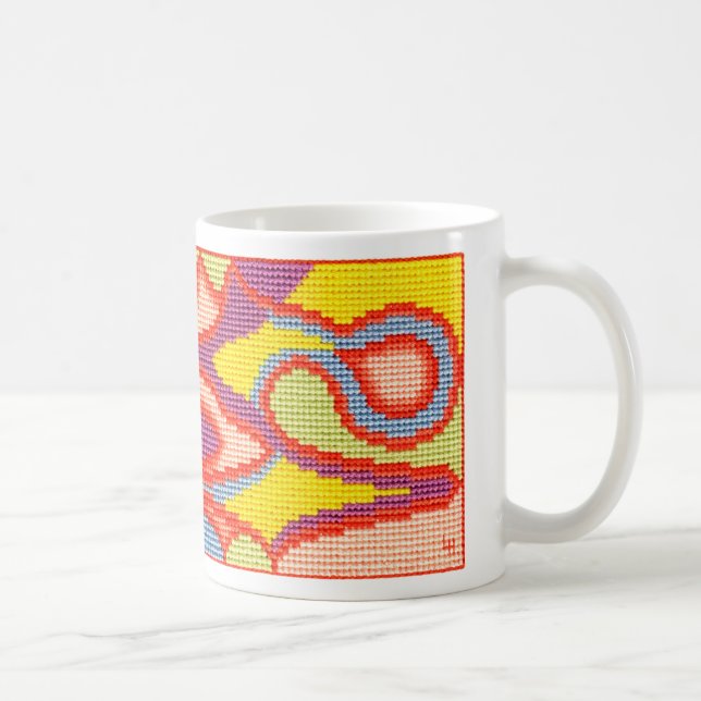 Die rosa Augen-Tasse Kaffeetasse (Rechts)