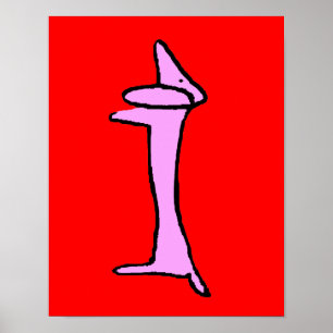 Die rosa Dackel Poster