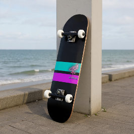 Die rosa Flamingo Skateboard