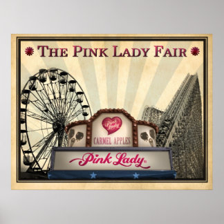 Die rosa Lady® Fair Poster