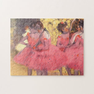 Die rosa Tänzer vor dem Ballett von Edgar Degas