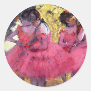 Die rosa Tänzerinnen, Vor dem Ballett von Edgar De Runder Aufkleber