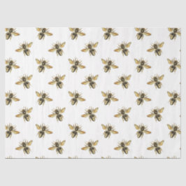 Die rosa und goldene Bienenreihe Design 11 Seidenpapier