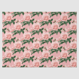 Die rosa und goldene Bienenreihe Design 16 Gewebep Seidenpapier