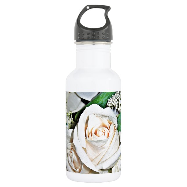 Die Rose für immer_ Trinkflasche (Vorderseite)