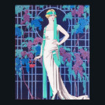 Die Rose und das Night Art Deco Poster<br><div class="desc">Die Rose und das Night Art Deco Poster. Art Deco Illustration aus den 20er Jahren. Der französische Künstler Georges Barbier malte in den 1920er Jahren hübsche Pariser Darstellungen. In seiner Arbeit waren oft Damen und Paare in Staaten von Ruhe, ennui und leichter Langeweile zu sehen. Die Rose und die Nacht...</div>