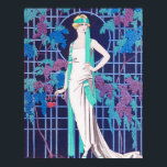 Die Rose und das Night Art Deco Poster<br><div class="desc">Die Rose und das Night Art Deco Poster. Art Deco Illustration aus den 20er Jahren. Der französische Künstler Georges Barbier malte in den 1920er Jahren hübsche Pariser Darstellungen. In seiner Arbeit waren oft Damen und Paare in Staaten von Ruhe, ennui und leichter Langeweile zu sehen. Die Rose und die Nacht...</div>