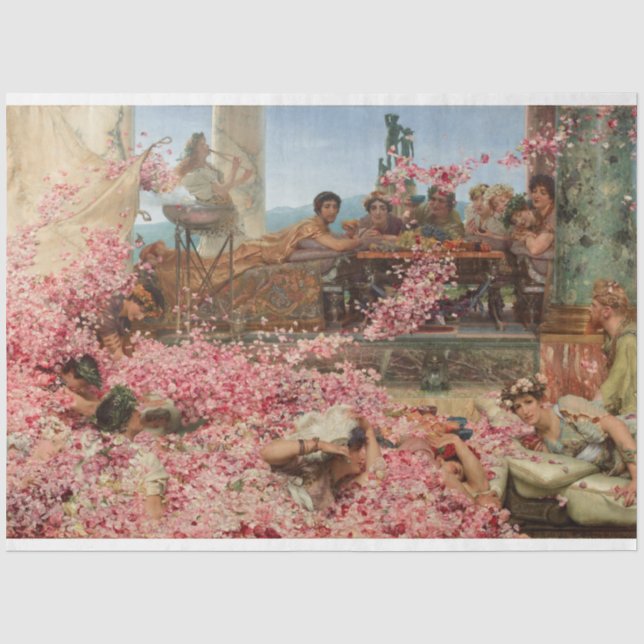 Die Rose von Heliogabalus (antiker römischer Luxus Seidenpapier (Vorderseite)