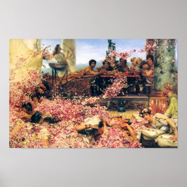 Die Rose von Heliogabalus von Lawrence Alma-Tadema Poster (Vorne)
