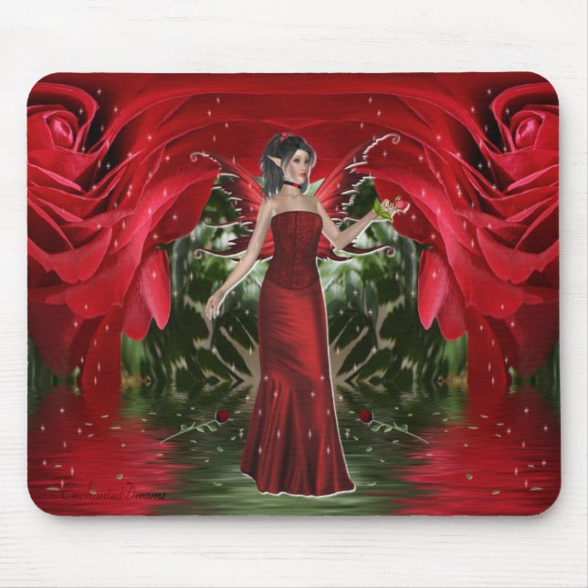 Die Rosen-Fee Mousepad (Vorne)