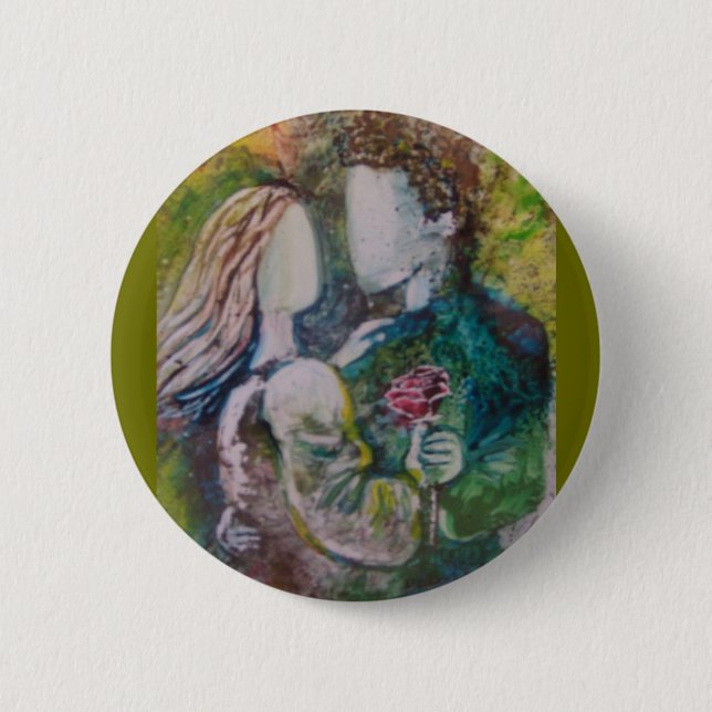 "Die Rosen-" Magnet Button (Vorderseite)