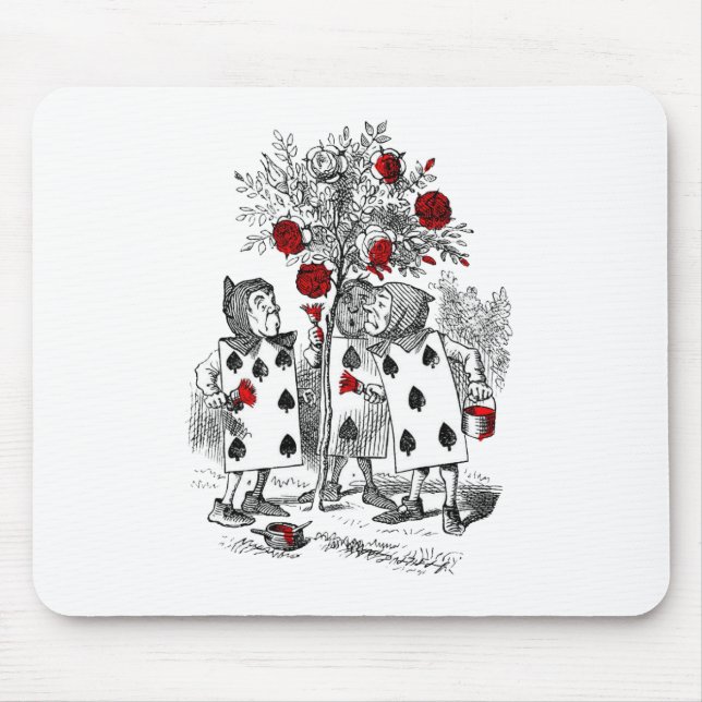Die Rosen rot malen Mousepad (Vorne)