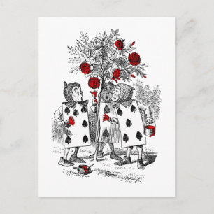 Die Rosen rot malen Postkarte