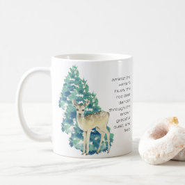 Die Rosenhirsche tanzt durch den Schnee Kaffeetasse
