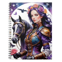 Die Rosenknospe Series-Steampunk-Rosenknospe und i Notizblock