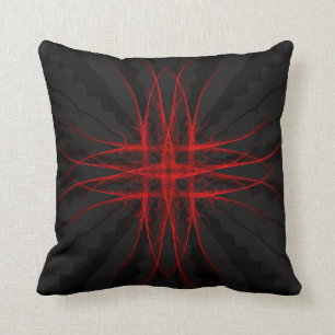 "Die Rot-" - abstrakten geometrischen Kunst-Kissen Kissen