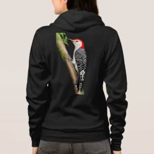 Die Rot aufgeblähte Spechtraglan-Fleece-Jacke Hoodie