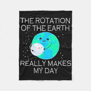 Die Rotation der Erde macht wirklich meinen ersten Fleecedecke