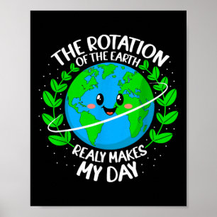 Die Rotation der Erde macht wirklich meinen Tagesa Poster
