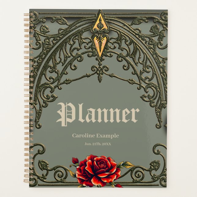 Die rote Blume, die Blüte der Zuneigung. Planer (Vorderseite)