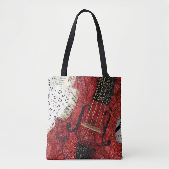 Die rote Geige-Tasche Tasche (Vorderseite)