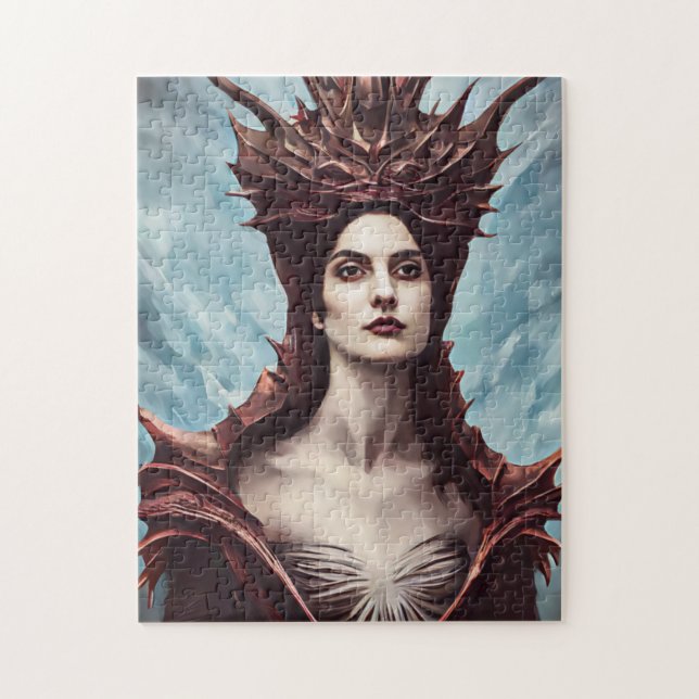 Die rote Hexe der Gebirgsfantasiekunst (Vertikal)