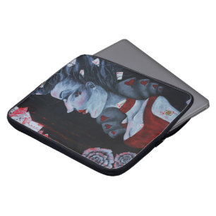 Die Rote Königin Wonderland Fantasy Goth Original Laptopschutzhülle