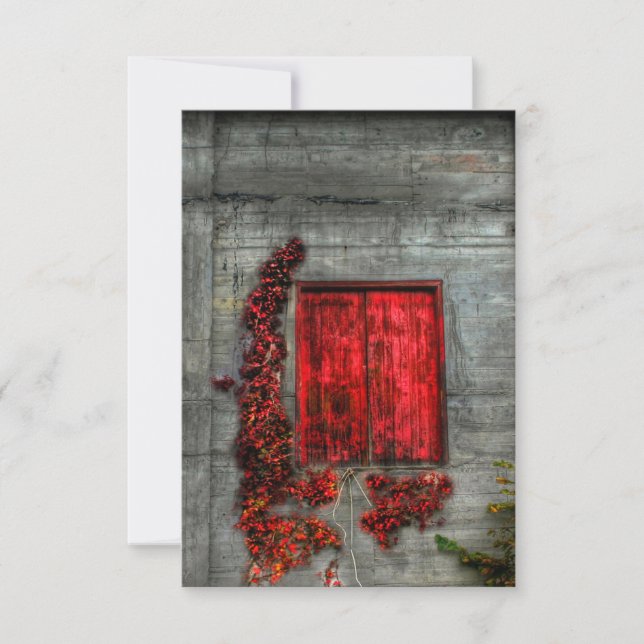 Die rote Loft - Grußkarte Dankeskarte (Vorderseite)