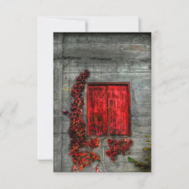 Die rote Loft - Grußkarte Dankeskarte