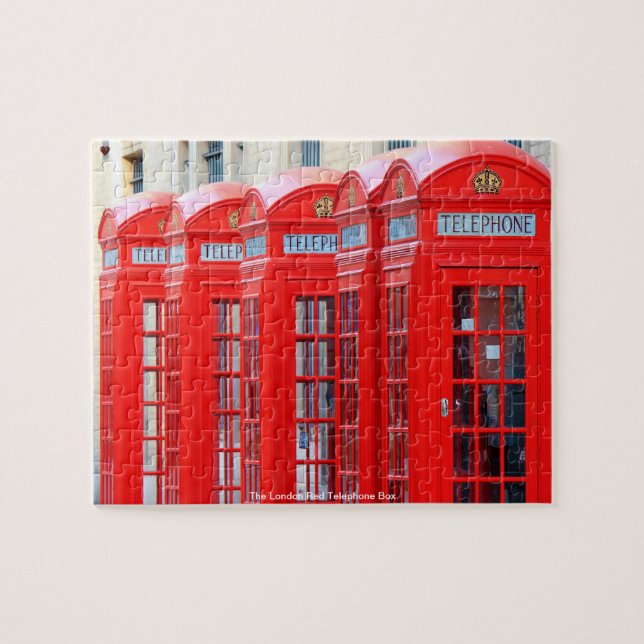 Die rote Londoner Telefonzelle (Horizontal)