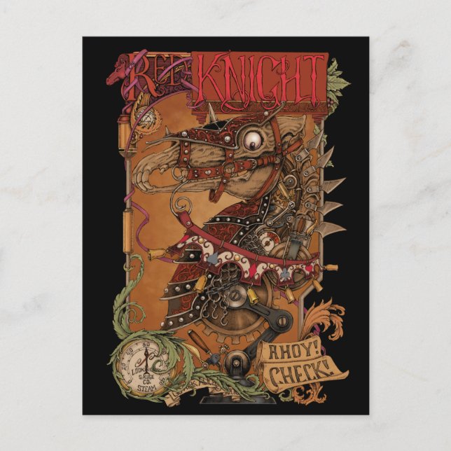 Die rote Nachtpostkarte Postkarte (Vorderseite)