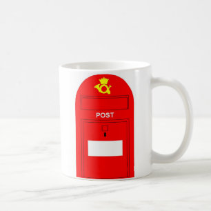 Die rote Postbox Kaffeetasse