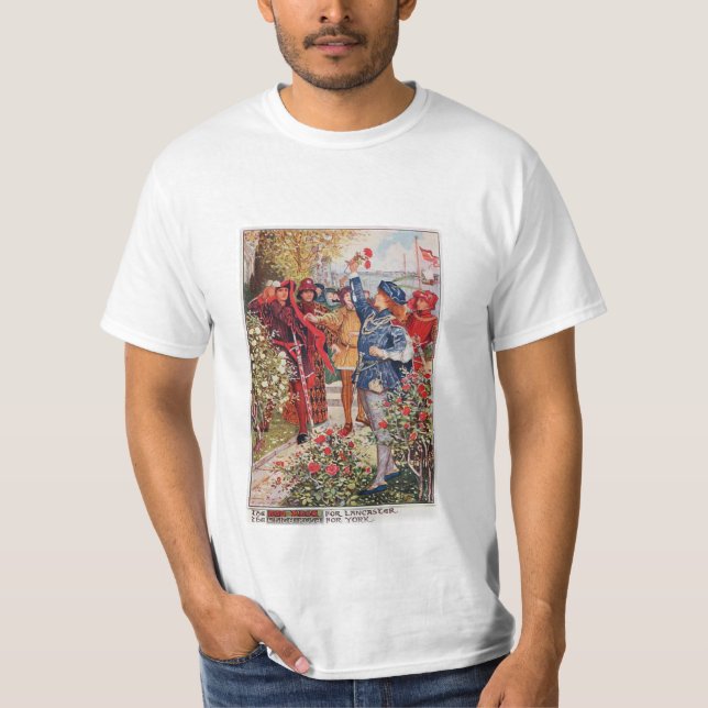 DIE ROTE ROSE VON LANCASTER U. DIE WEISSE ROSE VON T-Shirt (Vorderseite)