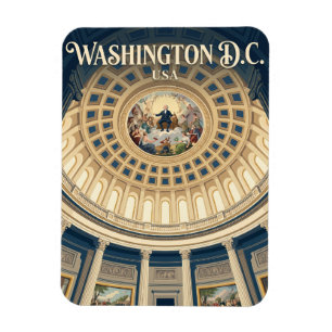Die Rotunde des US-Kapitols USA Magnet