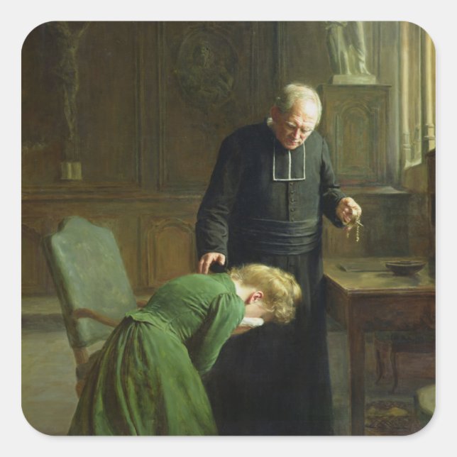 Die Rückgabe von 1901 Quadratischer Aufkleber (Vorderseite)