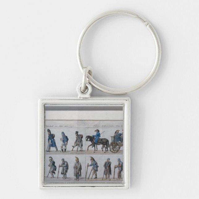 Die Rückkehr der besiegten französischen Armee von Schlüsselanhänger (Vorne)