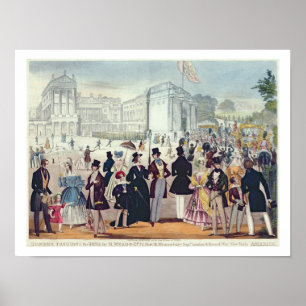 Die Rückkehr der Königin vom Oberhaus, 1839 ( Poster