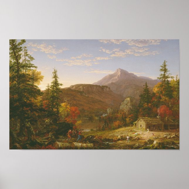 Die Rückkehr des Jägers (1845) — Thomas Cole Poster (Vorne)