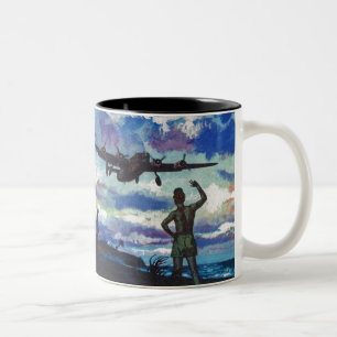 Die Rückkehr des Kriegers Zweifarbige Tasse