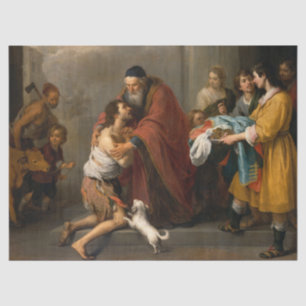 Die Rückkehr des Prodigalen Sohnes, 1670 von Muril Seidenpapier