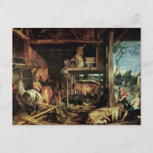 Die Rückkehr des Prodigalen Sohnes, c.1618 Postkarte