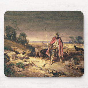 Die Rückkehr des Schäfers (Stift u. braune Tinte, Mousepad