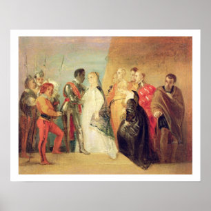 Die Rückkehr von Othello, Tat II, Szene II von Poster
