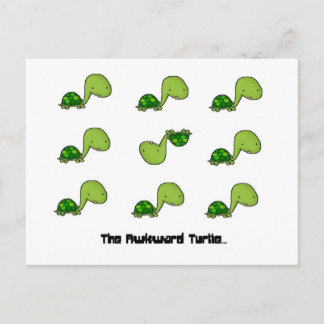 Die rückständige Schildkröte Postkarte