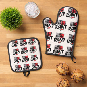 Die Rugby Rant Oven-Mitte Ofenhandschuh & Topflappen-Set