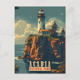 Die Ruhe an der Küste: Nationalpark Acadia Postkarte