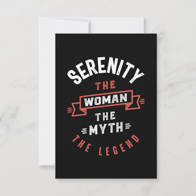 Die Ruhe der Frau, der Mythos der Legende RSVP Karte (Vorderseite)