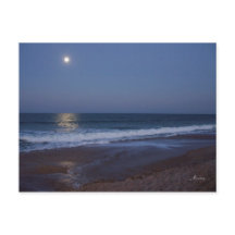 Die Ruhe des Ozeans bei Nacht, Postkarte