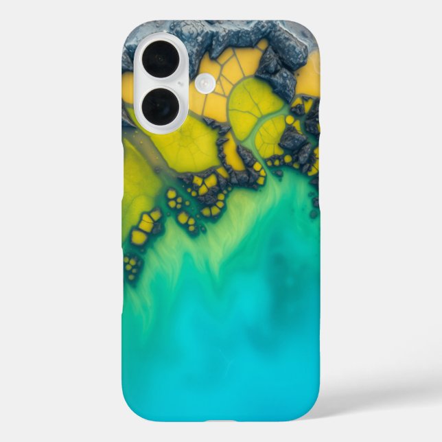 Die Ruhe im Ozean iPhone 16 Hülle (Rückseite)