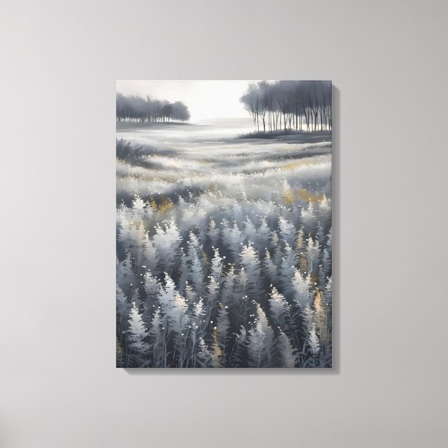 Die Ruhe im Winter Leinwanddruck (Vorderseite)